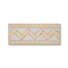ZIG ZAG BORDER CREAM + FEZ TERRA COTTA