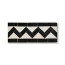 ZIG ZAG BORDER CREAM + TITANUIM