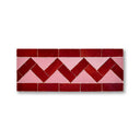 ZIG ZAG BORDER LOS FELIZ + MAROON