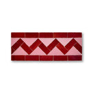 ZIG ZAG BORDER LOS FELIZ + MAROON