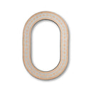 COLLIER MIRROR FRAME CREAM + FEZ TERRA COTTA