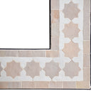 KHATEM MIRROR FRAME BLANC + CREAM