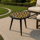 REF RAF TABLE TITANUIM + SUNFLOWER
