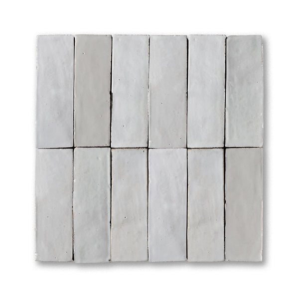 Handmade Moroccan Tiles 2x6 Cream | Artisan Zellige