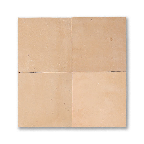 Square terracotta zellige tile