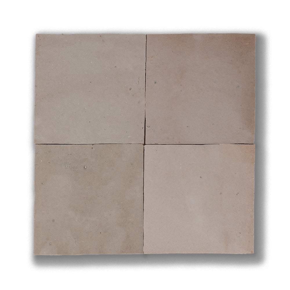 zellige tile 4x4 khaki