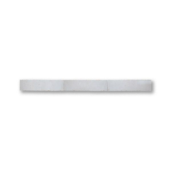 Long rectangular stone tile on a white background